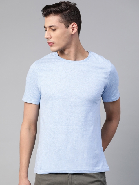 

Marks & Spencer Men Blue Slim Fit Solid Round Neck T-shirt