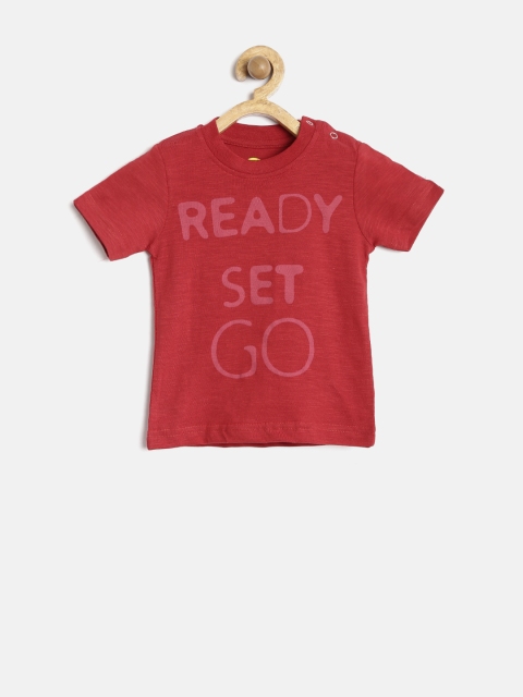 

YK Infant Boys Red Printed T-shirt