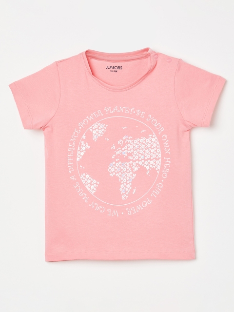 

Juniors by Lifestyle Girls Pink Printed Top