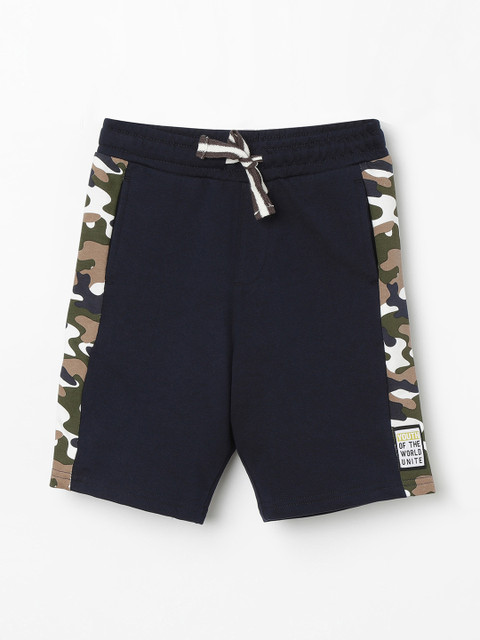 

Bossini Boys Navy Blue Printed Regular Fit Regular Shorts