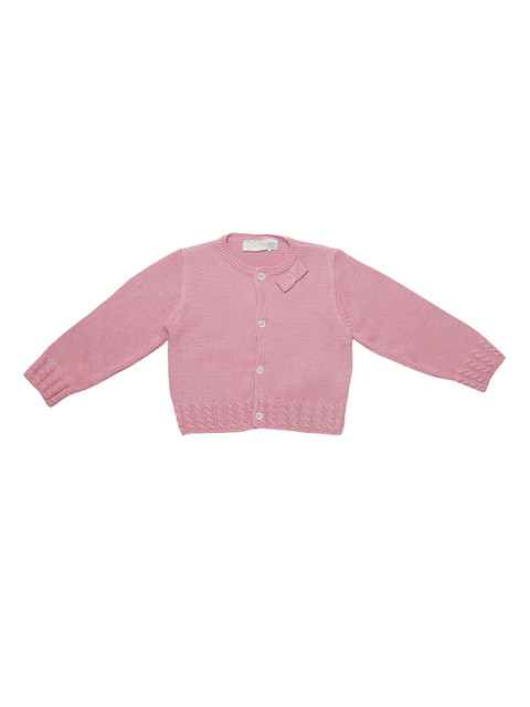 

Chicco Girls Pink Solid Cardigan Sweater