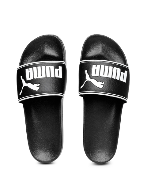 

PUMA Men Black Leadcat Printed Flip-Flops