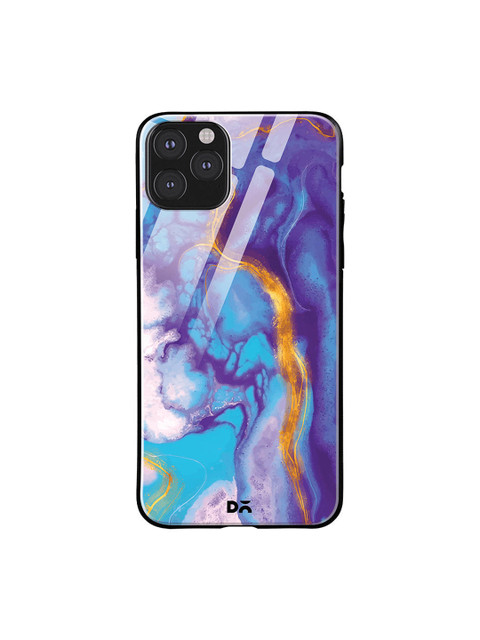 

DailyObjects Blue & Gold-Toned Marble Thunder iPhone 11 Pro Max Glass Case