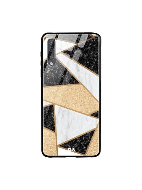 

DailyObjects Grey & Black Marble Quatret Samsung Galaxy A30s Glass Case