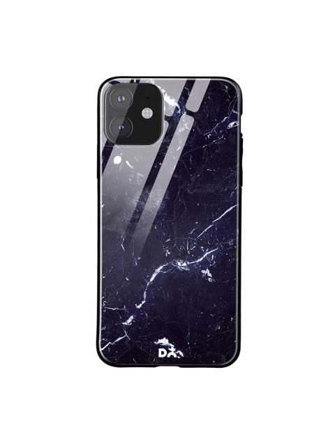 

DailyObjects Black & Blue Constellation Marble iPhone 11 Glass Case