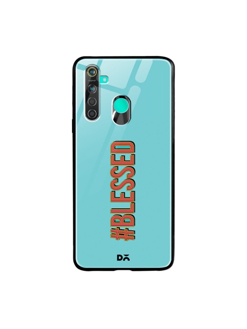 

DailyObjects Blue Blessed Oppo Realme 5 Glass Mobile Cover