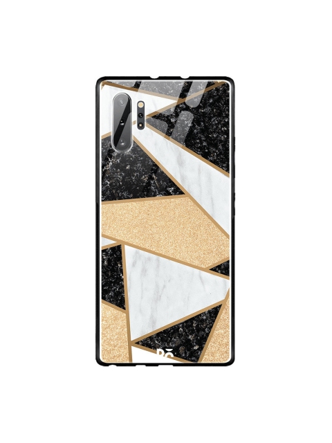 

DailyObjects Black & Grey Marble Quatret Samsung Galaxy Note 10 Plus Glass Mobile Cover