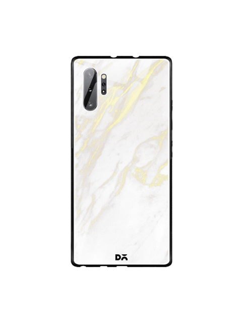 

DailyObjects White & Yellow Marble 2 Samsung Galaxy Note 10 Plus Glass Mobile Cover