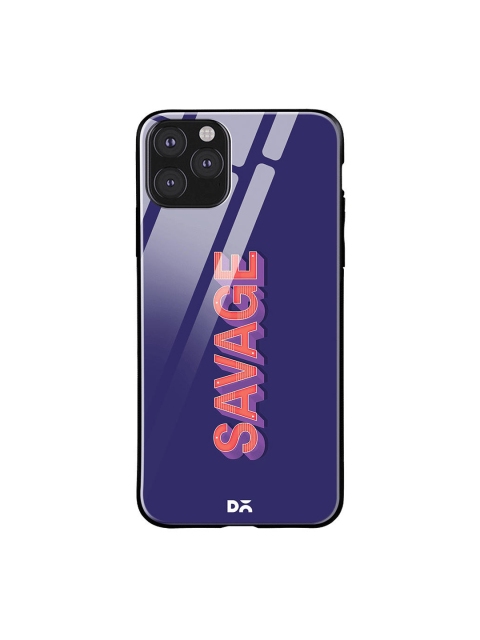 

DailyObjects Blue & Pink A Savage iPhone 11 Pro Max Glass Mobile Case