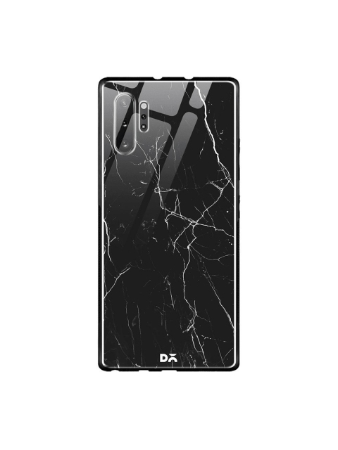 

DailyObjects Black Marble Samsung Galaxy A30s Glass Mobile Case