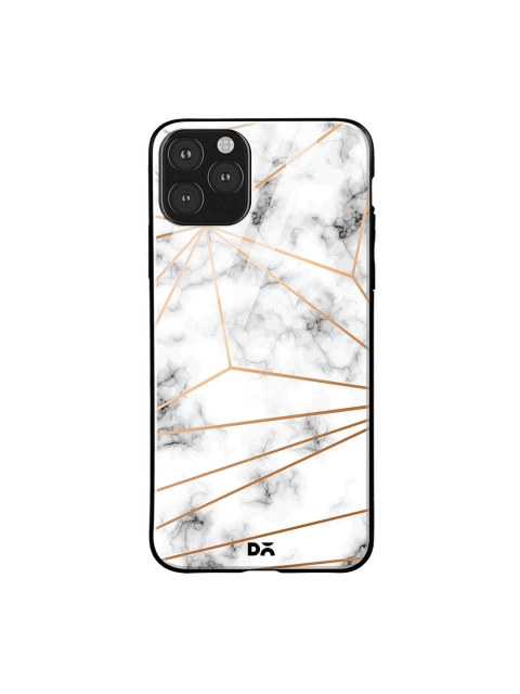 

DailyObjects Grey & White Marble Design 46 iPhone 11 Pro Max Glass Case