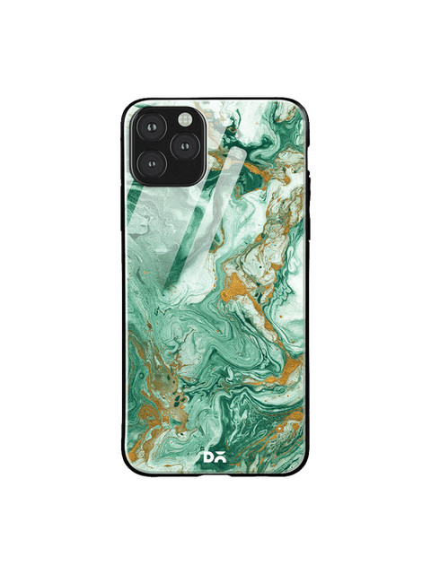 

DailyObjects Sea Green & Gold-Toned Marble Forest iPhone 11 Pro Max Glass Case