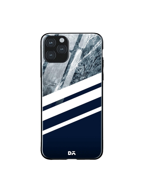 

DailyObjects Navy Blue & White Marble iPhone 11 Pro Max Glass Case