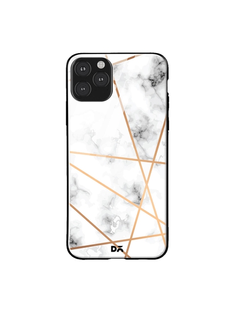 

DailyObjects Grey & White Marble Lines iPhone 11 Pro Max Glass Case