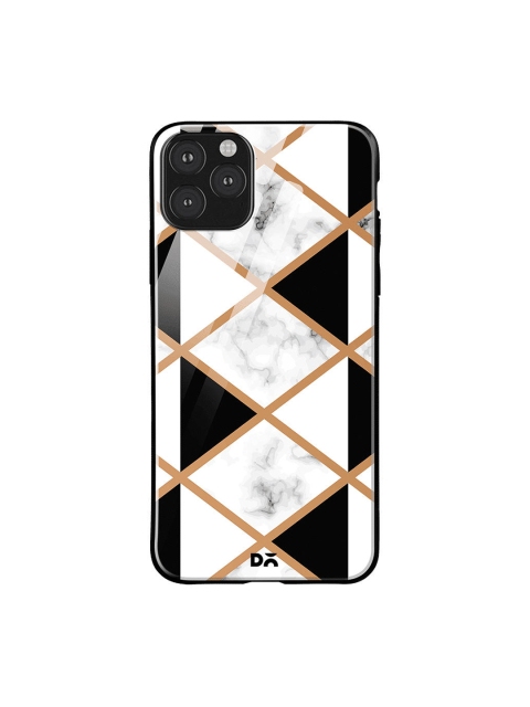

DailyObjects White & Black Marble III 50 iPhone 11 Pro Max Glass Case