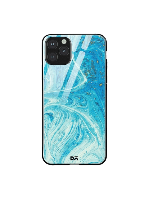 

DailyObjects Blue & White Marble Painting iPhone 11 Pro Max Glass Case