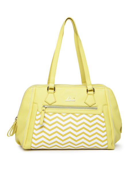 

Lavie Yellow Chevron Print Shoulder Bag