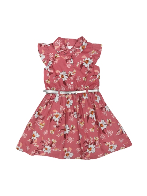 

Doodle Girls Pink Printed Shirt Dress