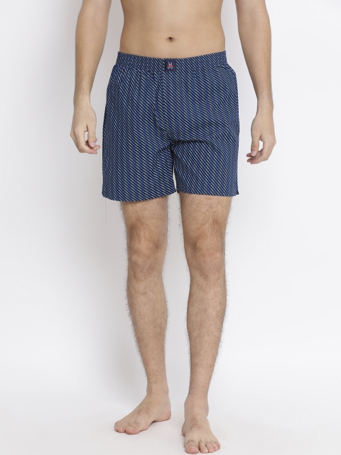 

Crimsoune Club Men Navy Blue Printed Boxers BX4091-2