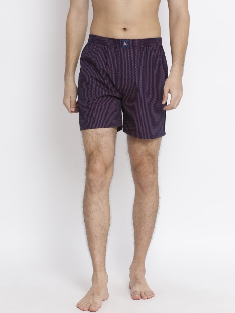 

Crimsoune Club Men Navy Blue & Pink Printed Boxers BX4086-2