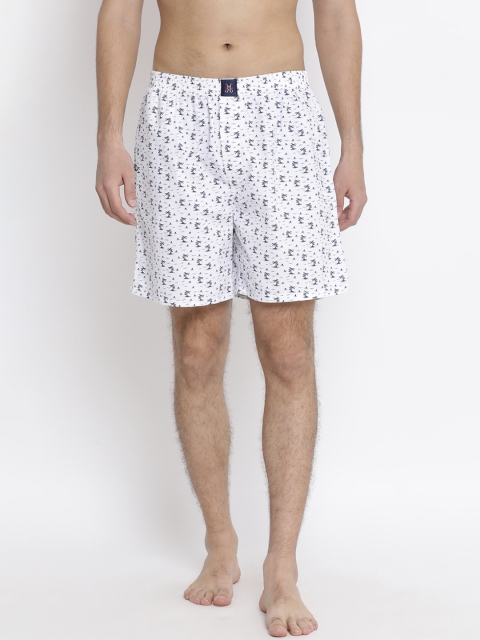 

Crimsoune Club Men White Printed Boxers BX4077-1