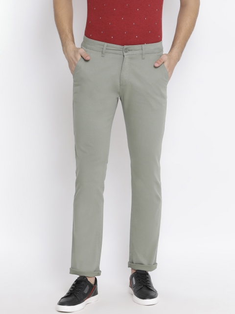 

Crimsoune Club Men Grey Slim Fit Solid Regular Trousers