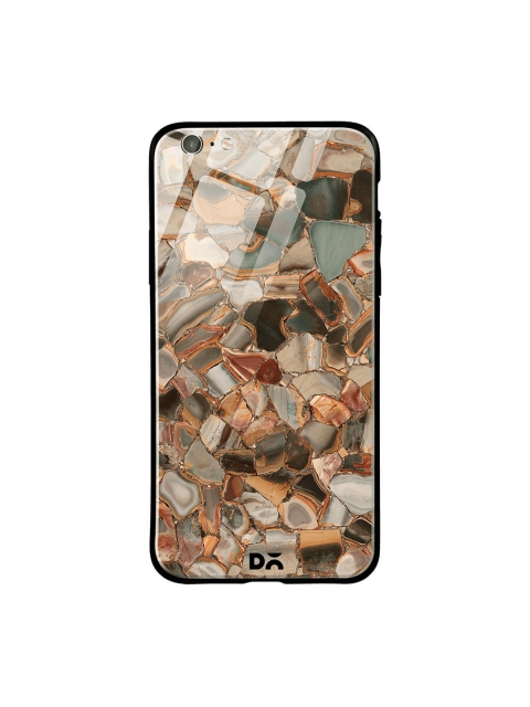

DailyObjects Brown & Grey Marble Mosaic iPhone 6S Glass Case