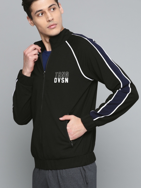 

HRX by Hrithik Roshan Men Jet Black Solid Antimicrobial Training Jacket