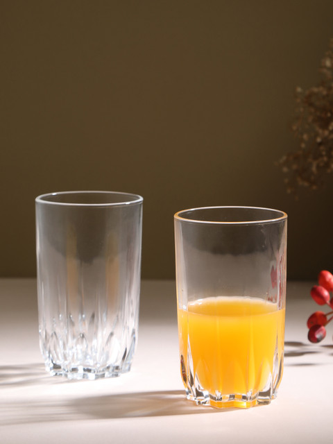 

Luminarc Set Of 6 Transparent Solid Temp Hussard Highball Tumblers 270 ml