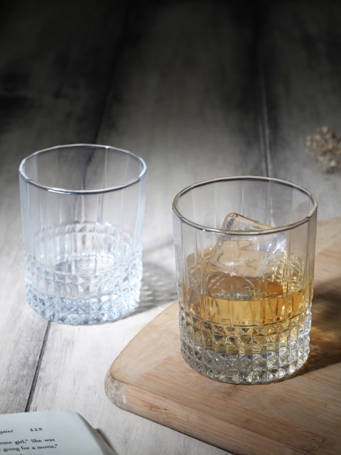 

Luminarc Set Of 6 Transparent Solid Elysees Old Fashion Whisky Glasses 300 ml