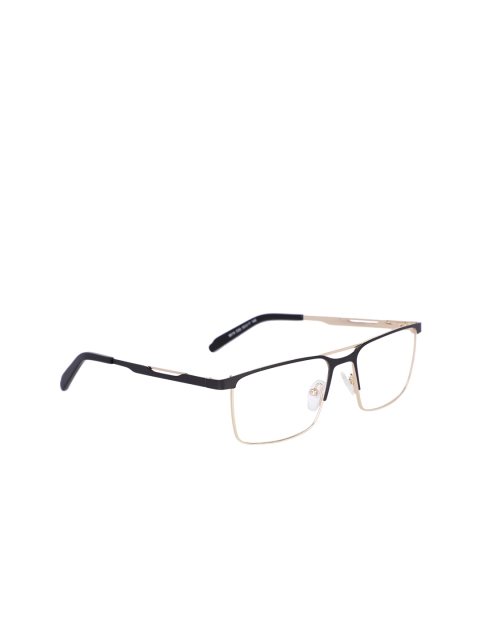 

MARC LOUIS Unisex Black & Gold Colourblocked Full Rim Rectangle Frames