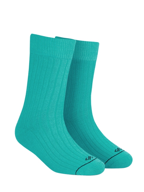 

Dynamocks Unisex Turquoise Blue Solid Calf-Length Socks