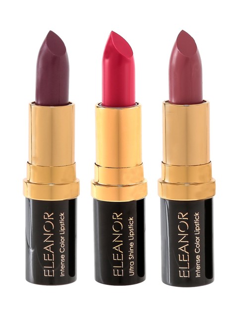 

ELEANOR Italy Pack of 3 Lipsticks 11 g, Pink