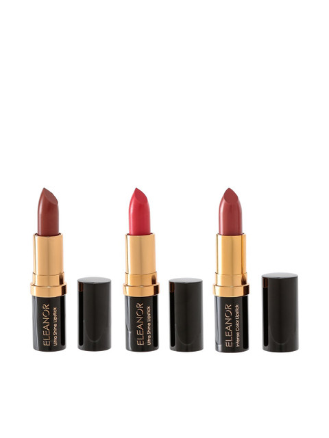 

Eleanor Italy Pack of 3 Lipstick 11 gm, Multi
