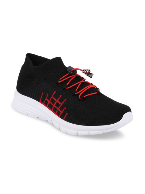 

FAUSTO Men Black Mesh Walking Shoes