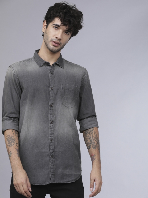 

Horsefly Men Grey Slim Fit Faded Casual Shirt