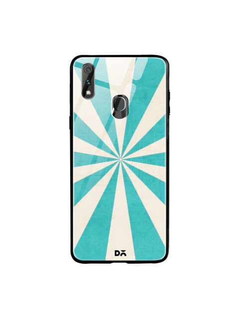 

DailyObjects Sea Green & Beige Aqua Starburst Oppo Realme 3 Pro Glass Mobile Cover