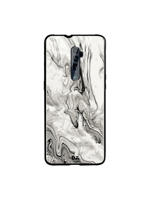 

DailyObjects Grey & White Marble Printed Oppo Reno 10X Zoom Glass Case