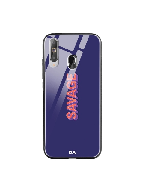 

DailyObjects Navy Blue & Pink A Savage Samsung Galaxy M40 Glass Case