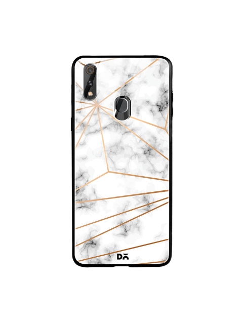 

DailyObjects Grey & White Marble Design 46 Oppo Realme 3 Pro Glass Case