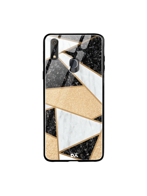 

DailyObjects Grey & Black Marble Quatret Oppo Realme 3 Pro Glass Case