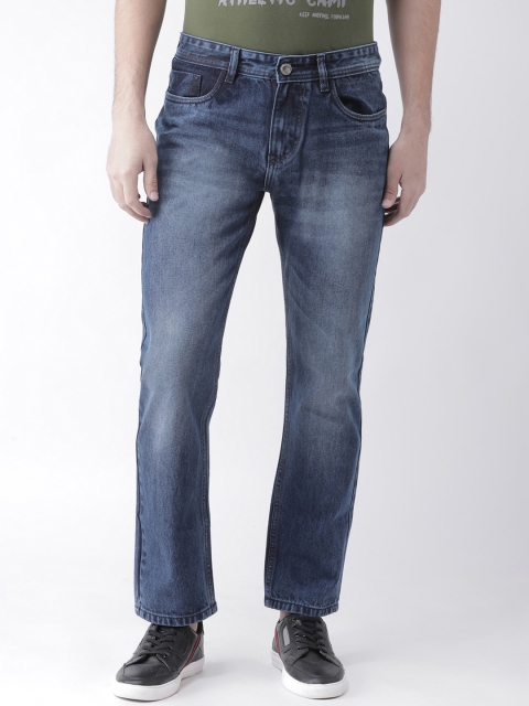 

FEVER Men Blue Straight Fit Mid-Rise Clean Look Jeans