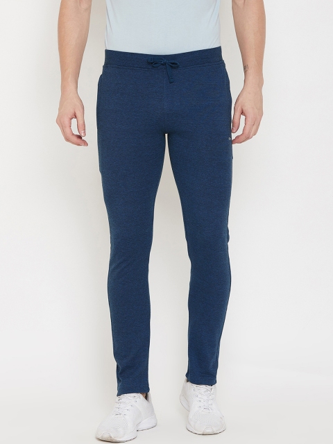 

Okane Men Navy Blue Solid Slim-Fit Track Pants