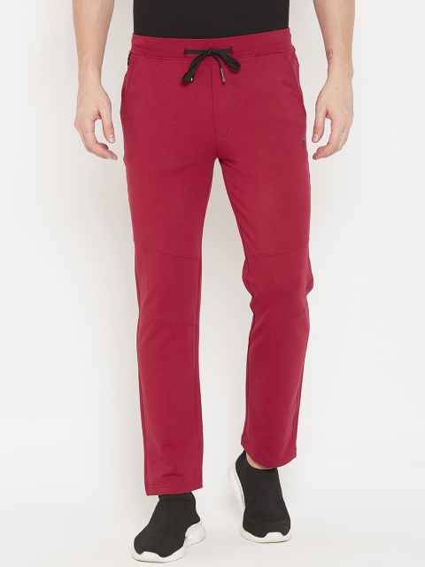 

Okane Men Red Solid Track Pants