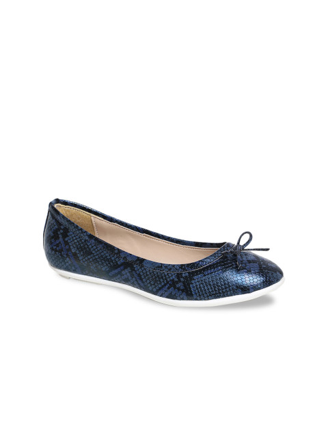 

Bruno Manetti Women Navy Blue Solid Ballerinas