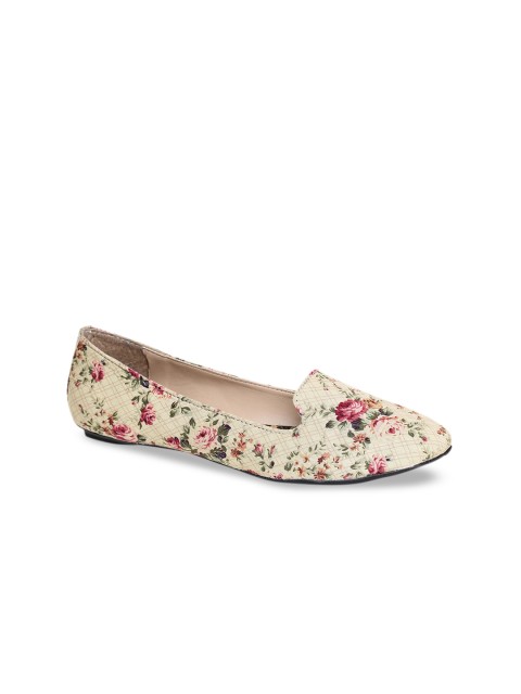 

Bruno Manetti Women Beige Printed Ballerinas