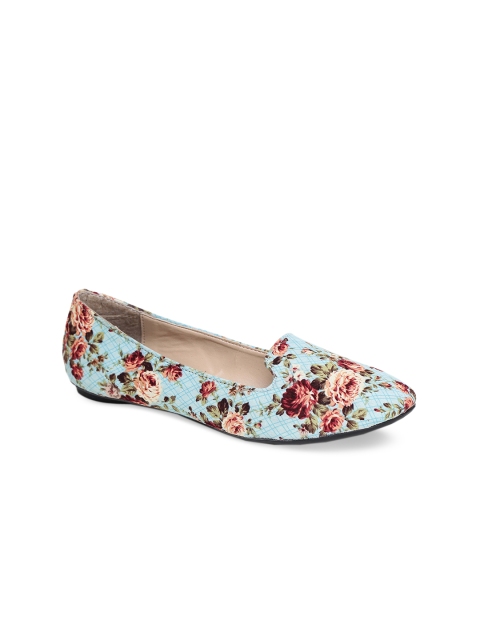 

Bruno Manetti Women Blue Printed Ballerinas