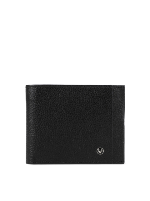 

Allen Solly Men Black Textured Two Fold Wallet