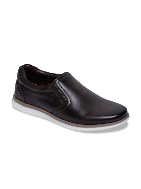 

Liberty Men Brown Slip-On Sneakers, Coffee brown