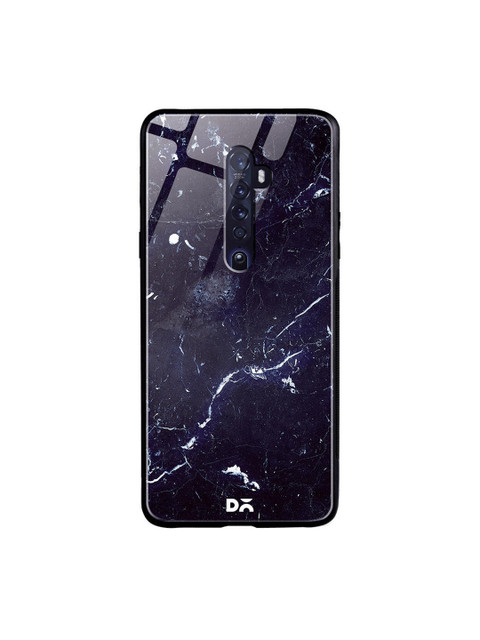 

DailyObjects Navy Blue Constellation Marble Oppo Reno 2 Glass Case
